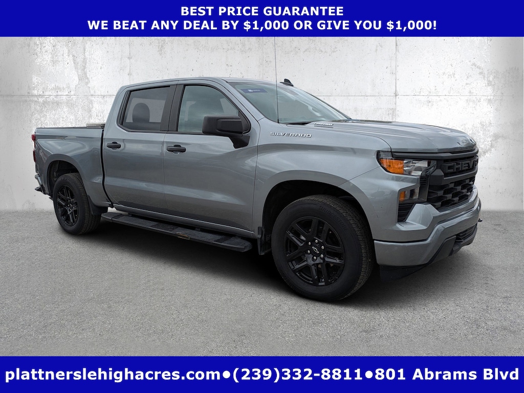Used 2025 Chevrolet Silverado 1500 Custom 2WD Crew Cab 147 Custom