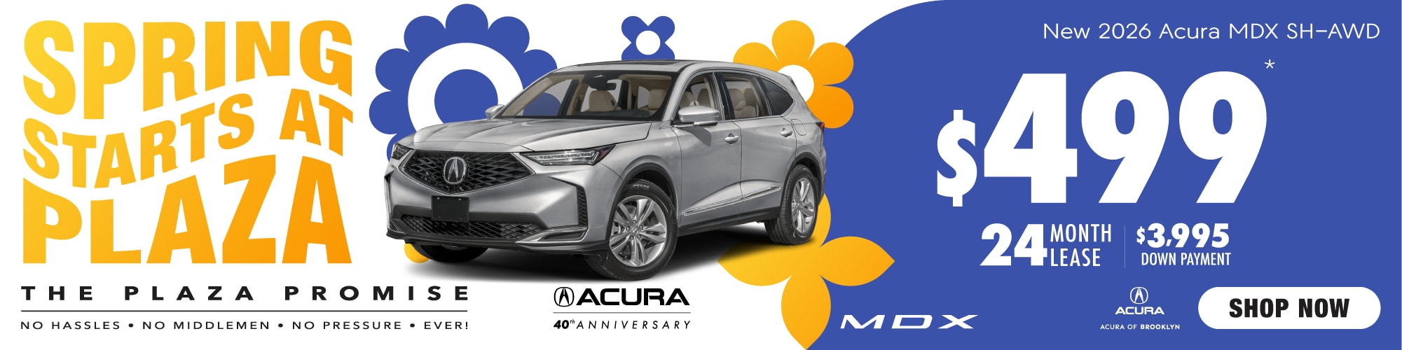 New 2026 Acura MDX SH Lease For *$449 a Month For 24 Months **$3,995 Down Payment – Shop Now