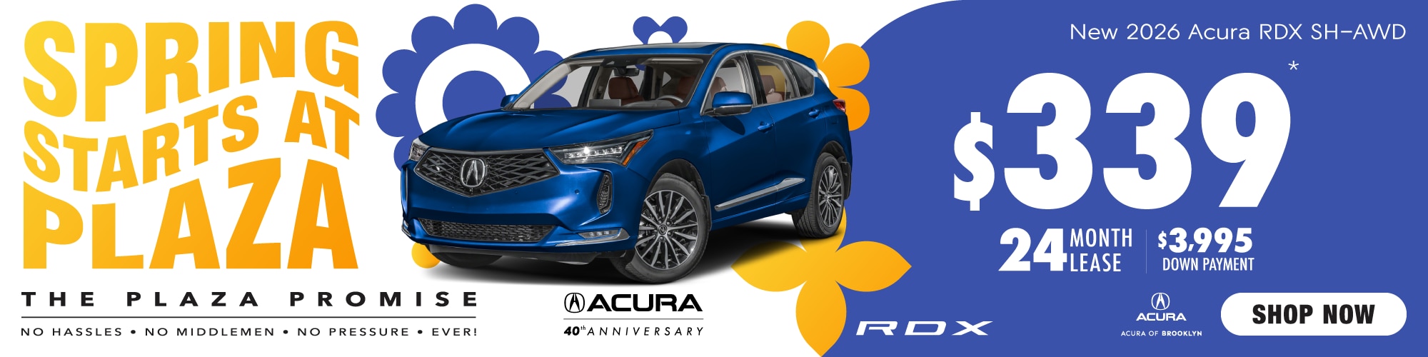 New 2026 Acura RDX SH-AWD Lease For $339 a Month For 24 Months* $3,995 Down Payment – Shop Now