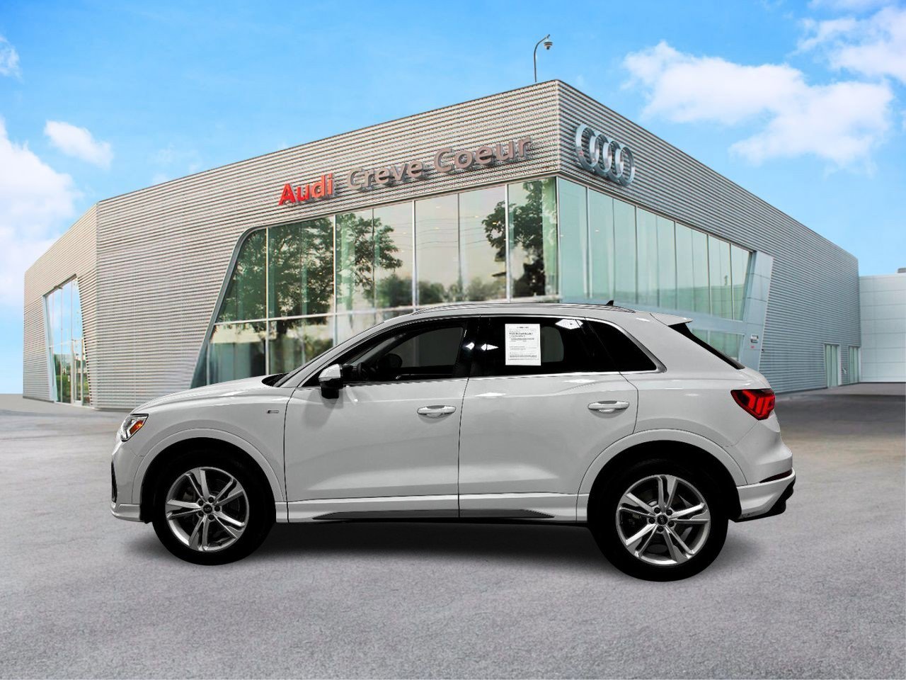 Certified 2021 Audi Q3 S Line Premium Plus with VIN WA1EECF39M1101185 for sale in Creve Coeur, MO