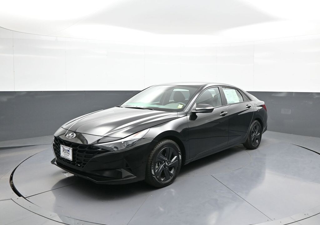 Certified 2023 Hyundai Elantra Hybrid Blue Sedan