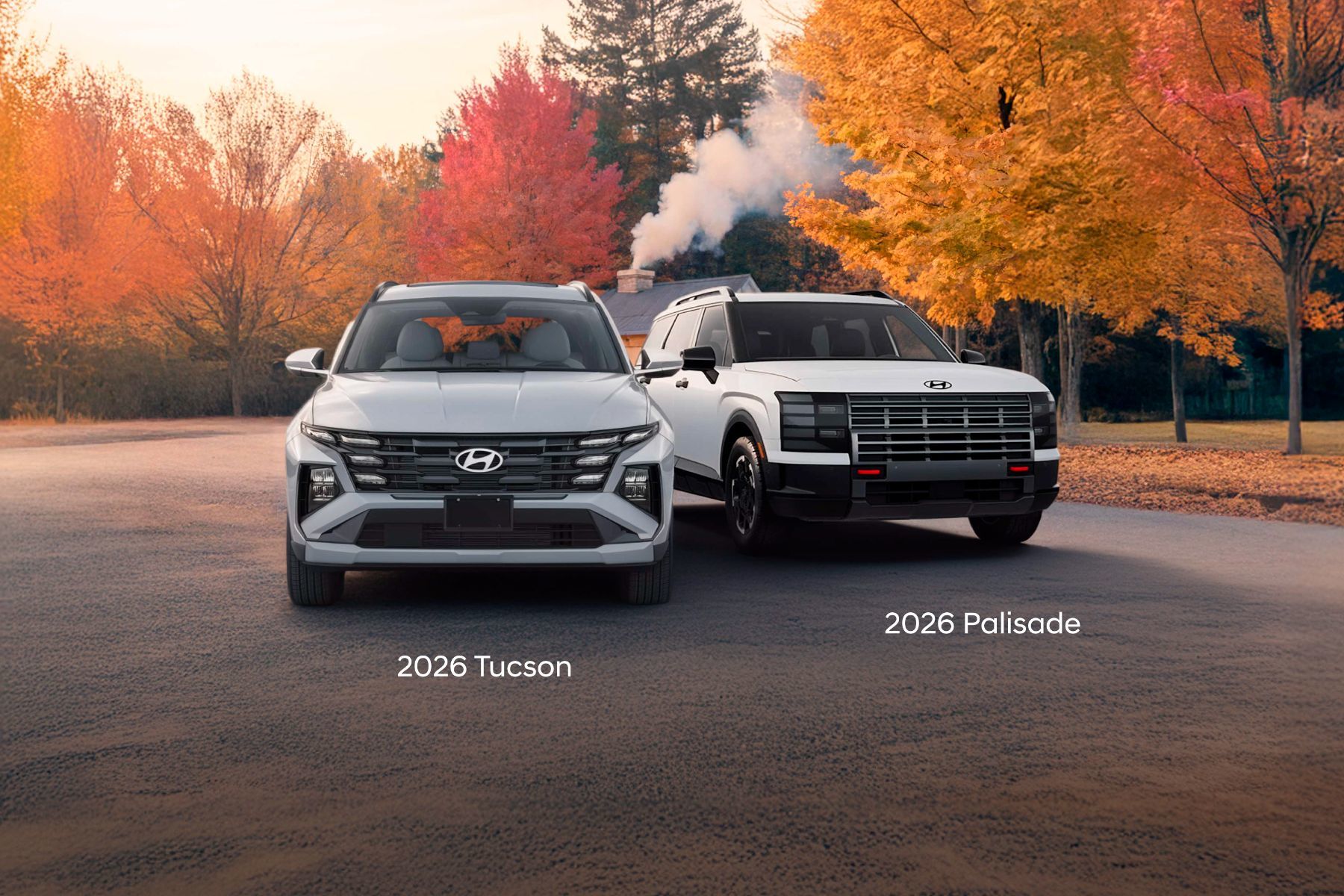 Hyundai Palisade and Tucson representing the SUV rental class