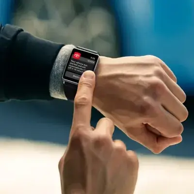 Toyota Remote Connect being used to start a Crown Signia from a smartwatch