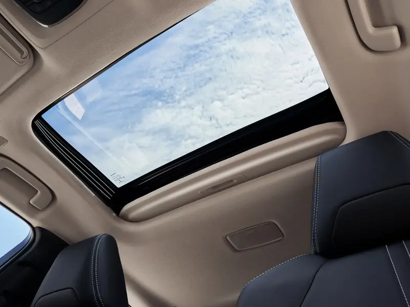 Power tilt and slide moonroof open on a Toyota Corolla