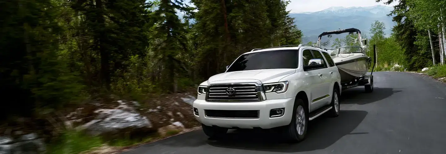 2022 Toyota Sequoia from the previous generation shown in profile
