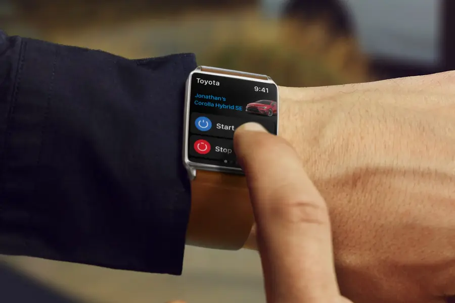 Remote start for a Toyota Corolla being used from a smartwatch through Remote Connect