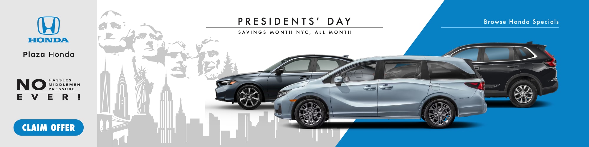 Plaza Honda - President's Day Savings All Month