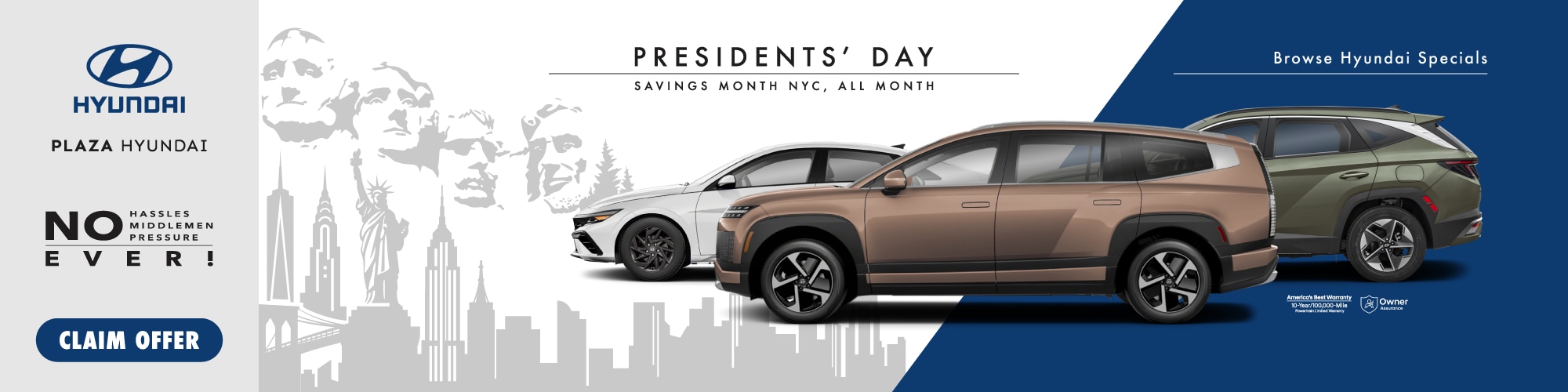 Plaza Hyundai - President's Day Savings All Month