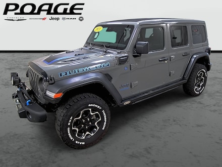 Featured Used 2021 Jeep Wrangler 4xe Unlimited Rubicon SUV for Sale in Hannibal, MO