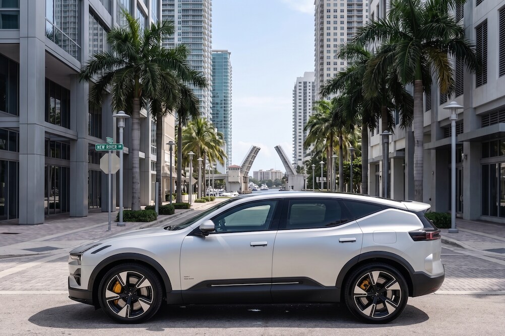 Polestar Fort Lauderdale dealership showing new electric vehicles in South Florida.