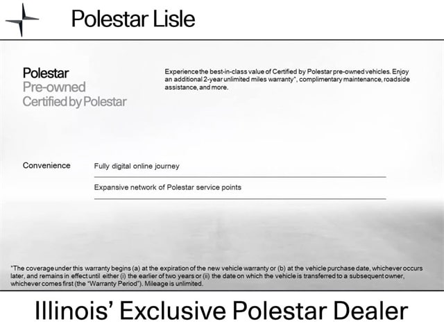 Certified 2022 Polestar 2 Base with VIN LPSED3KA3NL083617 for sale in Lisle, IL