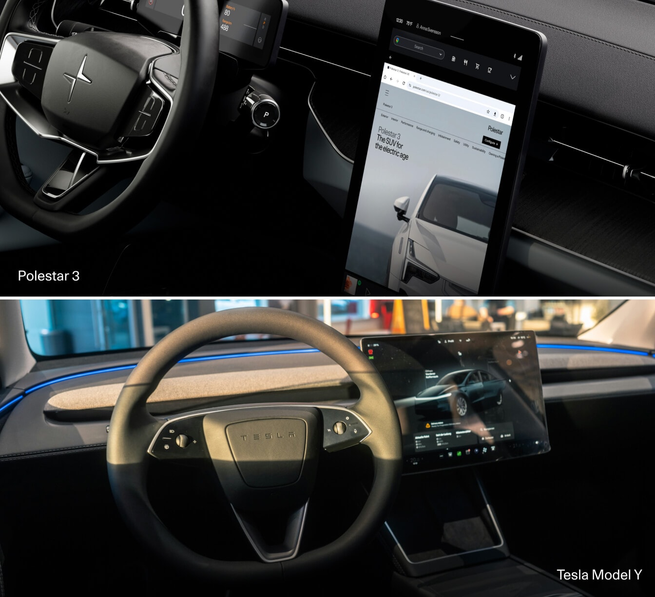 Polestar 3 vs. Tesla Model Y Tech & Safety