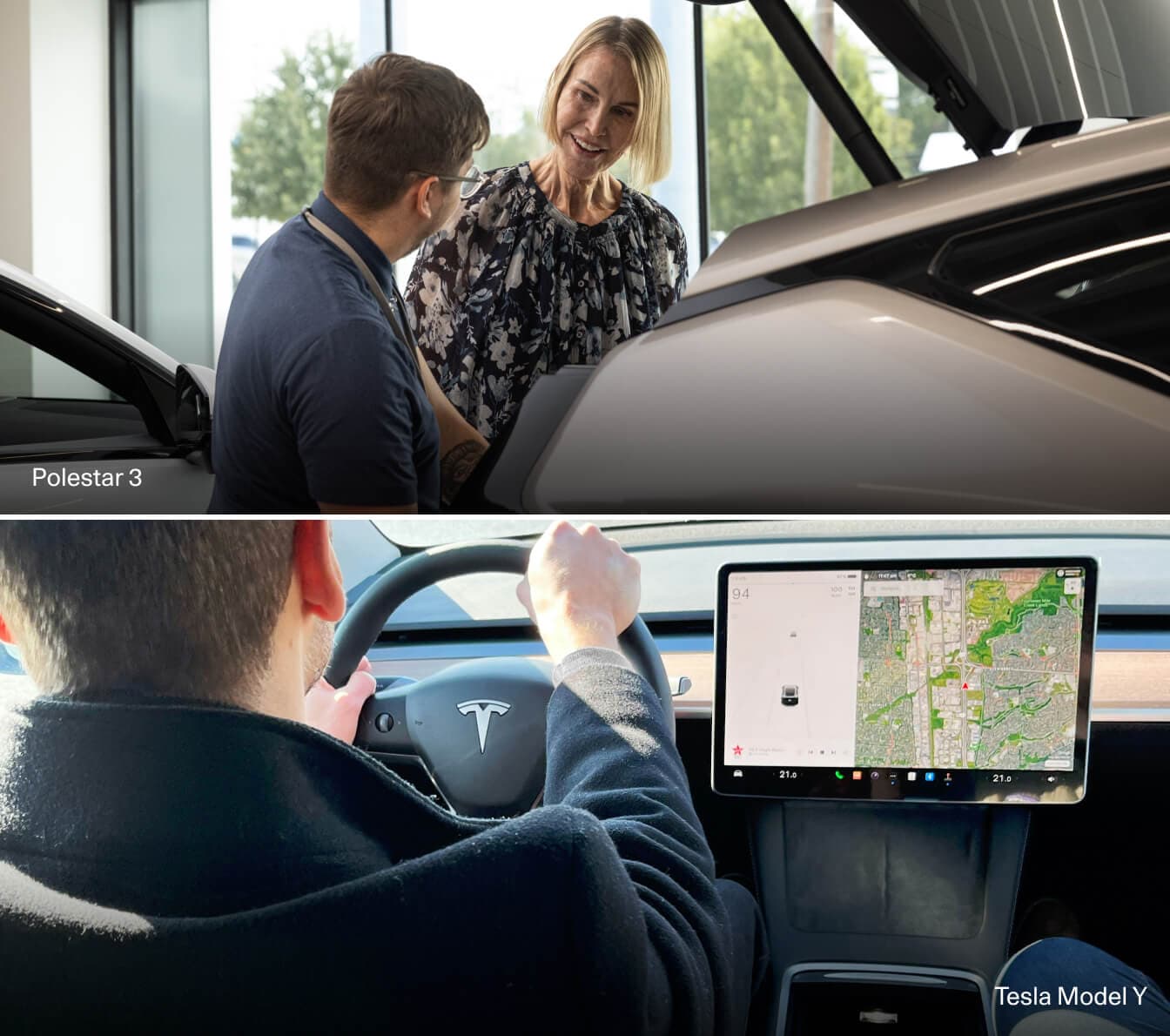 Polestar 3 vs. Tesla Model Y Cargo Space & Dimensions