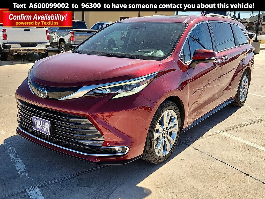Used 2023 Toyota Sienna Platinum 7 Passenger Van Passenger Van