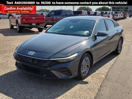 2024 Hyundai Elantra Hybrid Blue Sedan