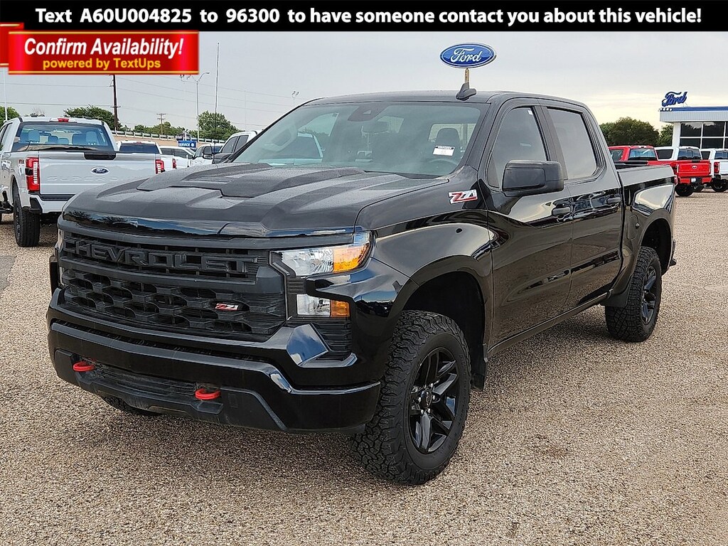 Used 2023 Chevrolet Silverado 1500 Custom Trail Boss Truck Crew Cab