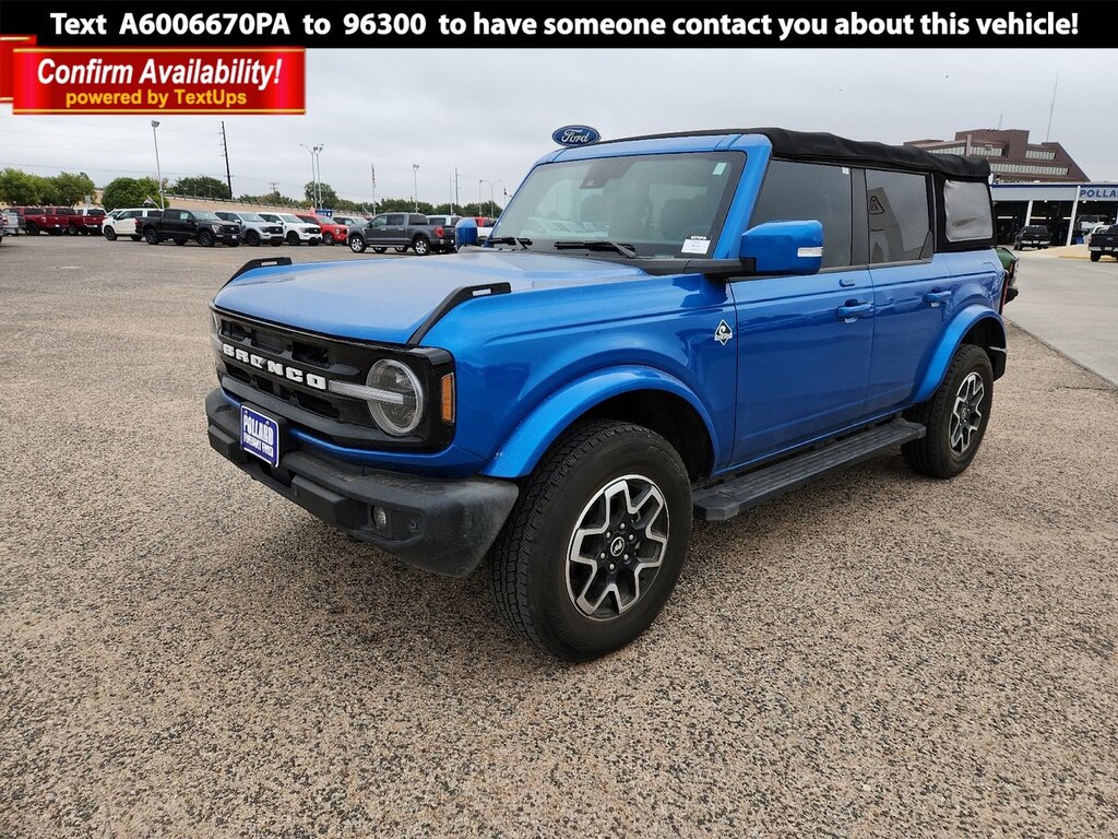 Used 2022 Ford Bronco For Sale at Pollard Used Cars VIN