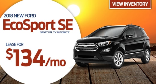 Ford Ecosport Lease For 134 Mo Pompano Lincoln