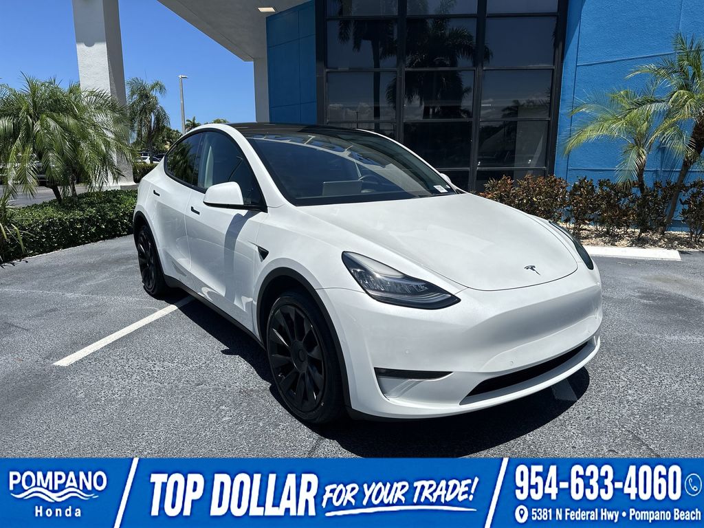 Used 2022 Tesla Model Y Long Range with VIN 7SAYGDEE7NF363790 for sale in Pompano Beach, FL