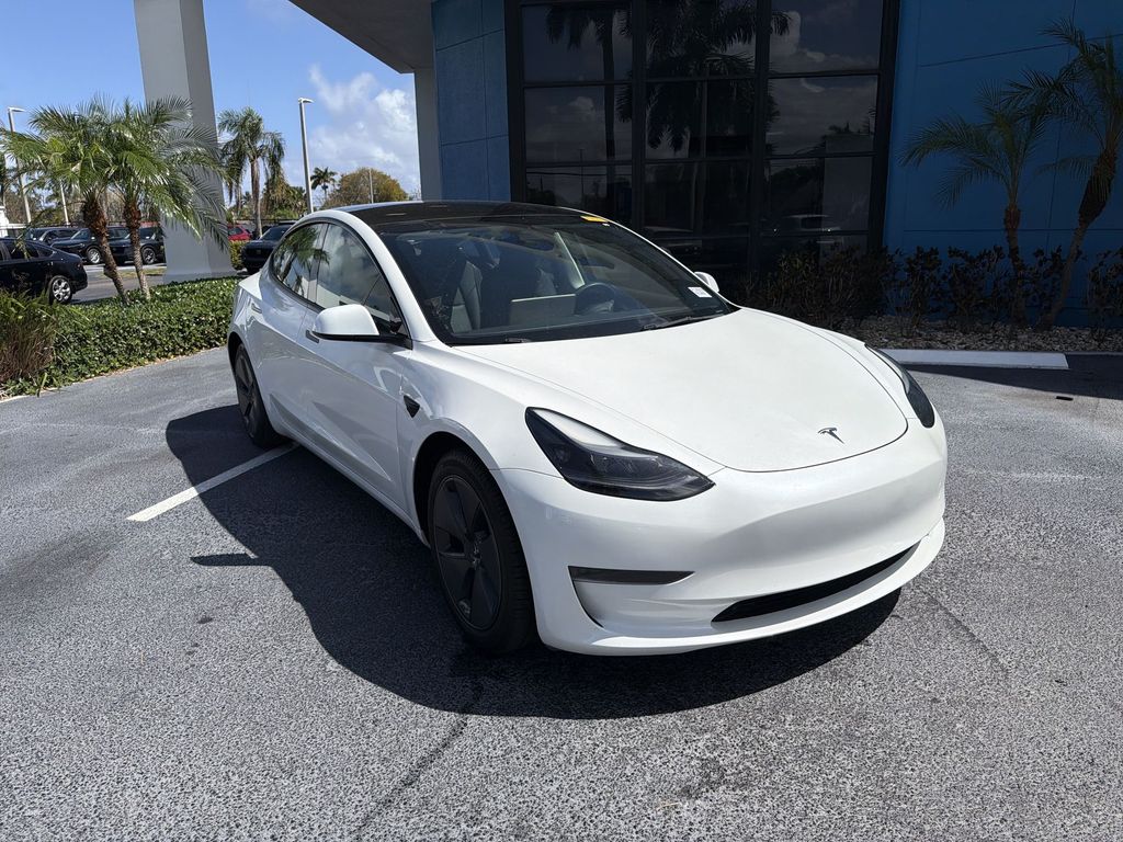 Used 2023 Tesla Model 3 Base with VIN 5YJ3E1EA8PF503356 for sale in Pompano Beach, FL