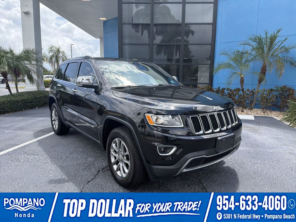 Used 2016 Jeep Grand Cherokee Limited with VIN 1C4RJFBG7GC333631 for sale in Pompano Beach, FL
