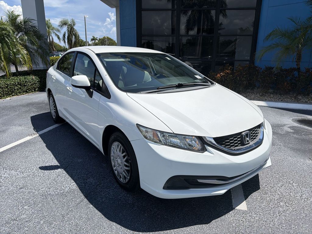 Certified 2013 Honda Civic LX with VIN 19XFB2F56DE288526 for sale in Pompano Beach, FL
