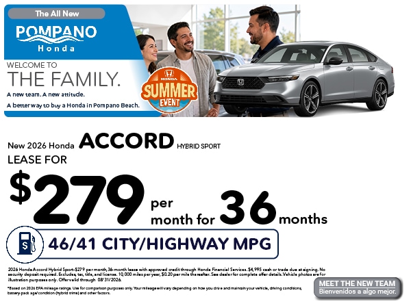 New & Used Honda Dealership in Pompano Beach, FL