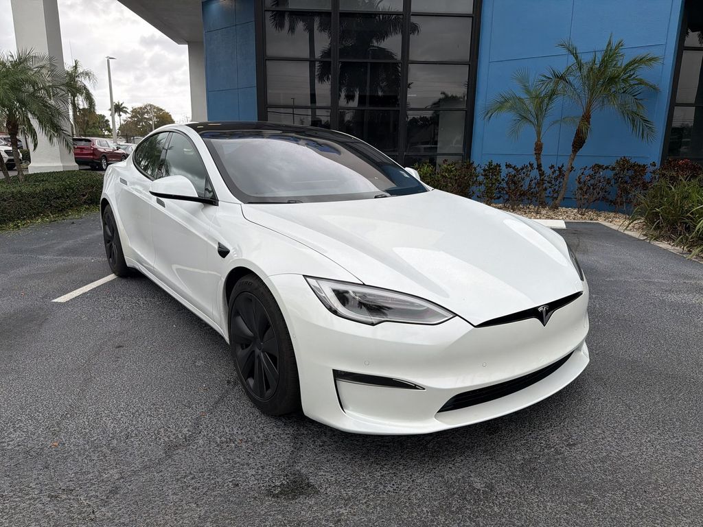 Used 2022 Tesla Model S Base with VIN 5YJSA1E58NF458748 for sale in Pompano Beach, FL