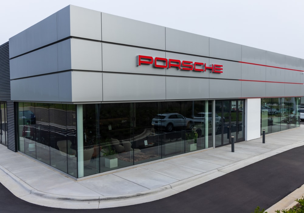 Porsche Asheville dealership storefront
