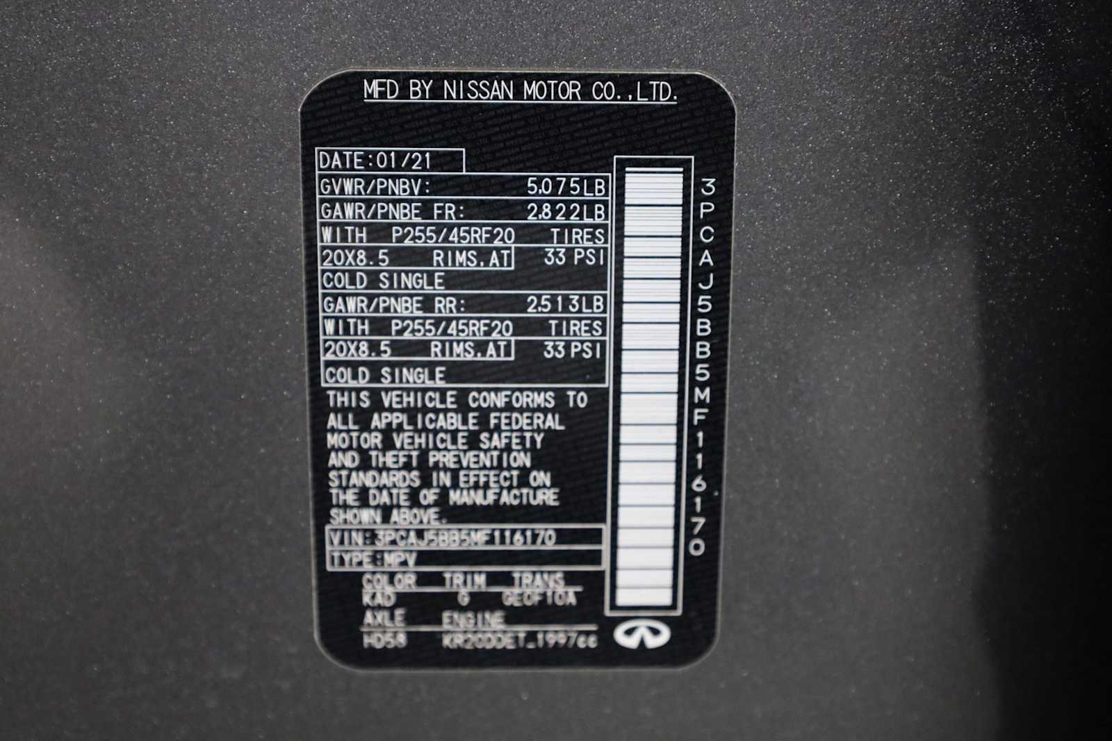 Thumbnail: 2021 INFINITI QX50 - 39