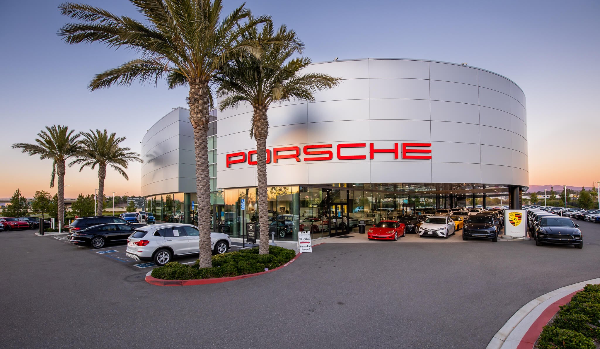 Exterior view of Porsche Irvine