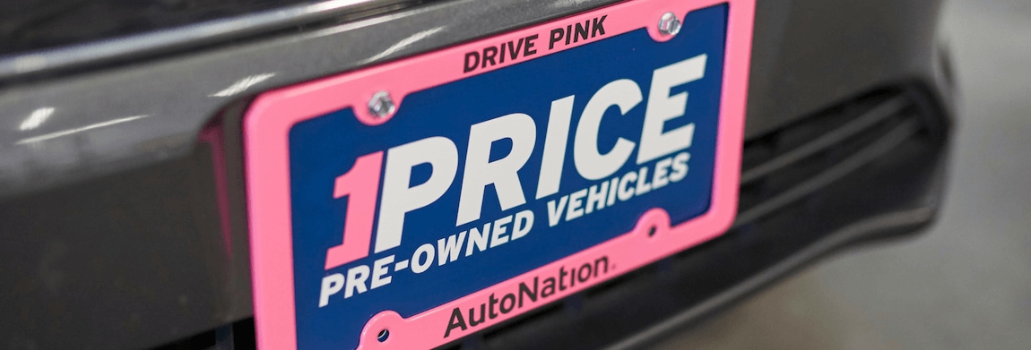 AutoNation 1Price Pre-Owned Vehicles license plate
