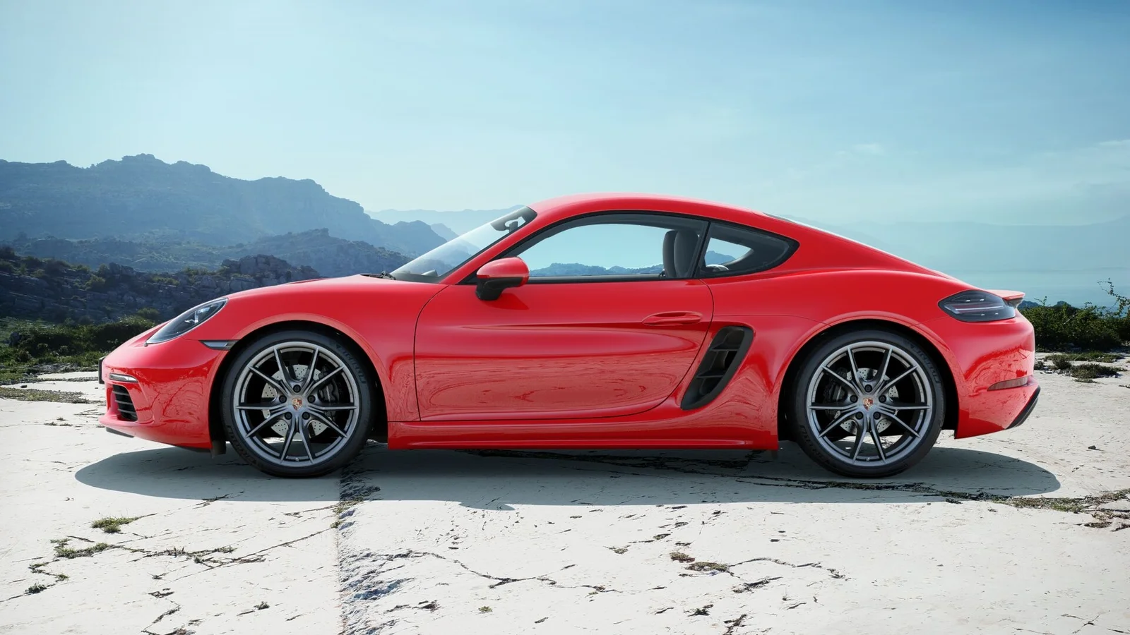 2025 Porsche 718 Cayman Red Mountain