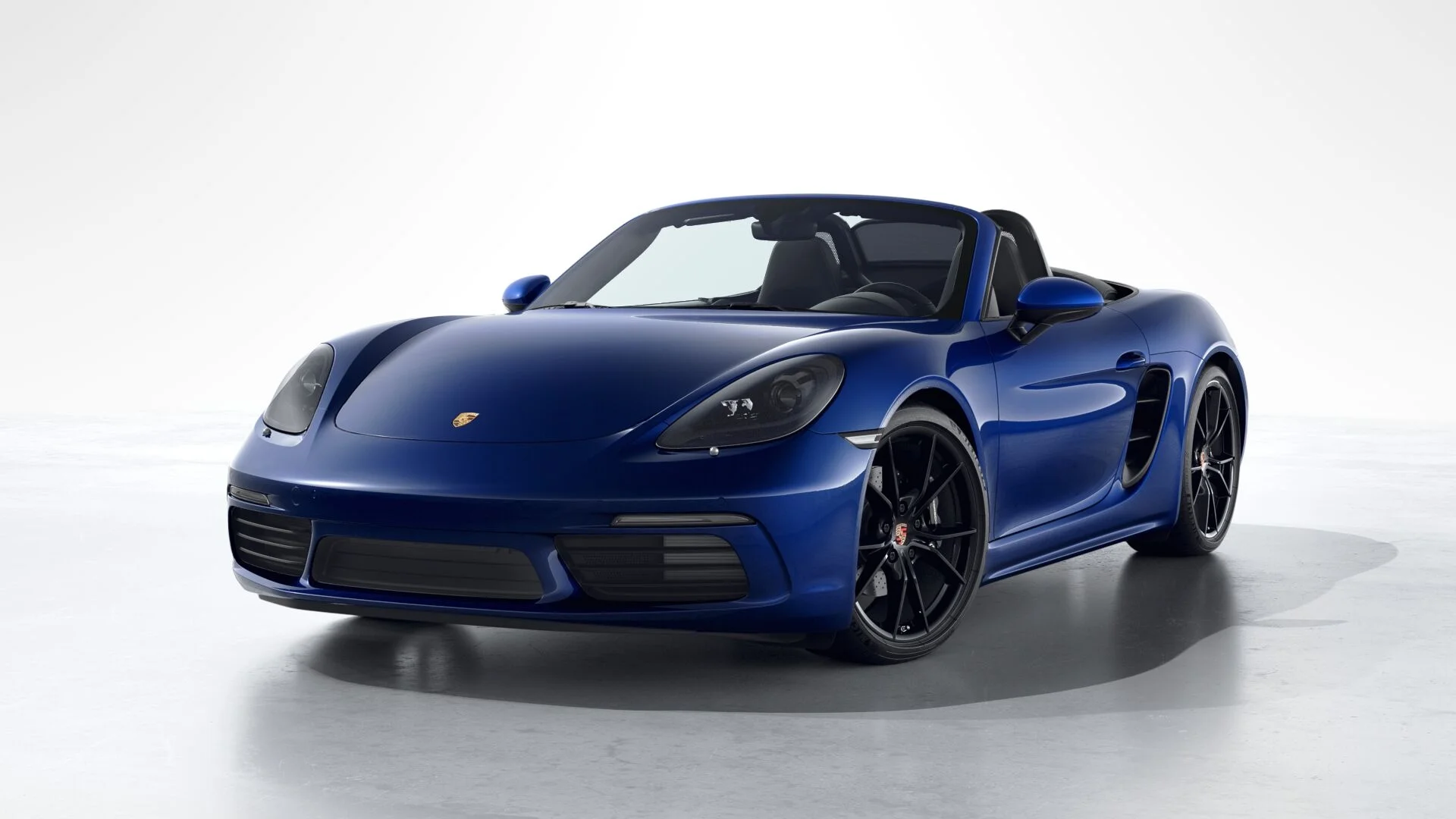 2025 Porsche 718 Boxster Blue Display