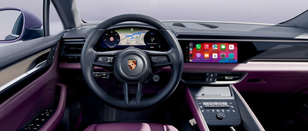 Interior of the 2025 Porsche Macan 4 Electric