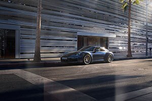 Porsche 911 Porsche 911 parked on a city street