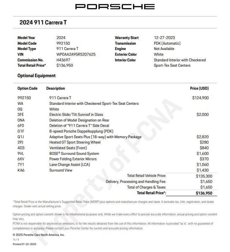 2024 Porsche 911 T - Photo 6