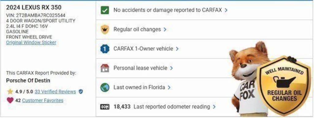 Used 2024 Lexus RX 350 SUV
