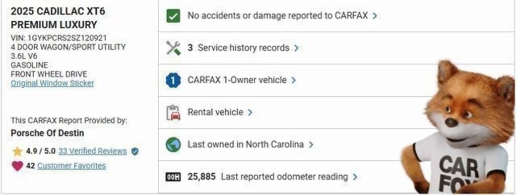 Used 2025 CADILLAC XT6 Premium Luxury SUV