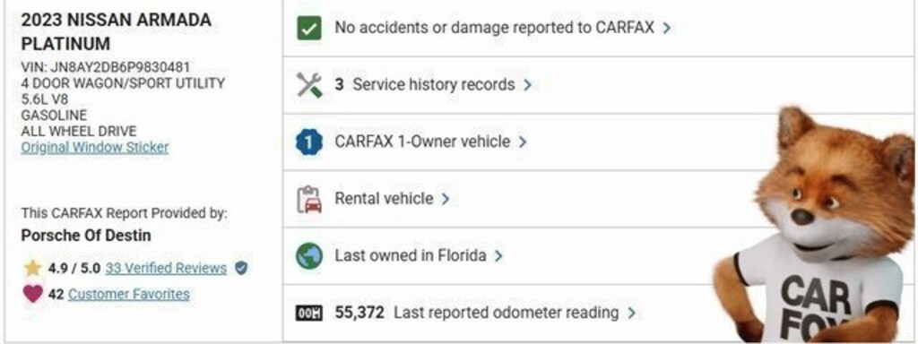 Used 2023 Nissan Armada Platinum SUV