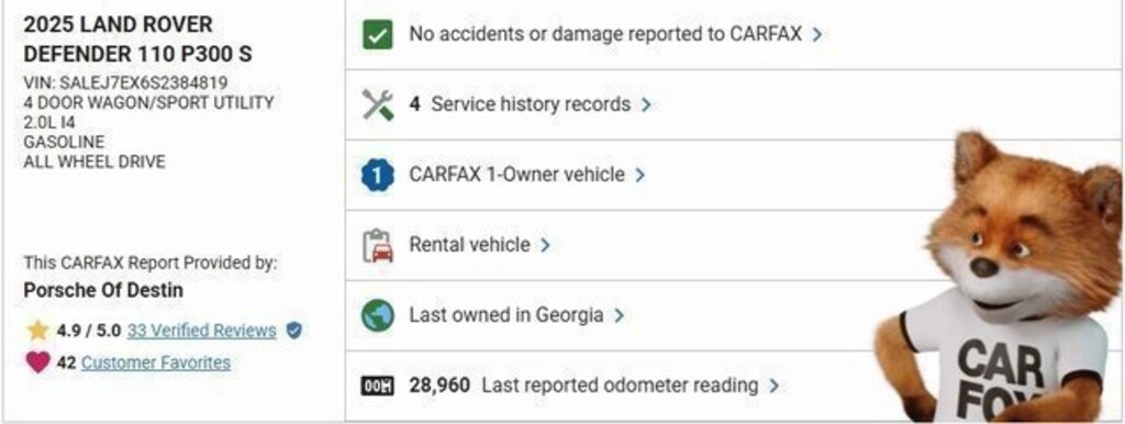 Used 2025 Land Rover Defender 110 S SUV