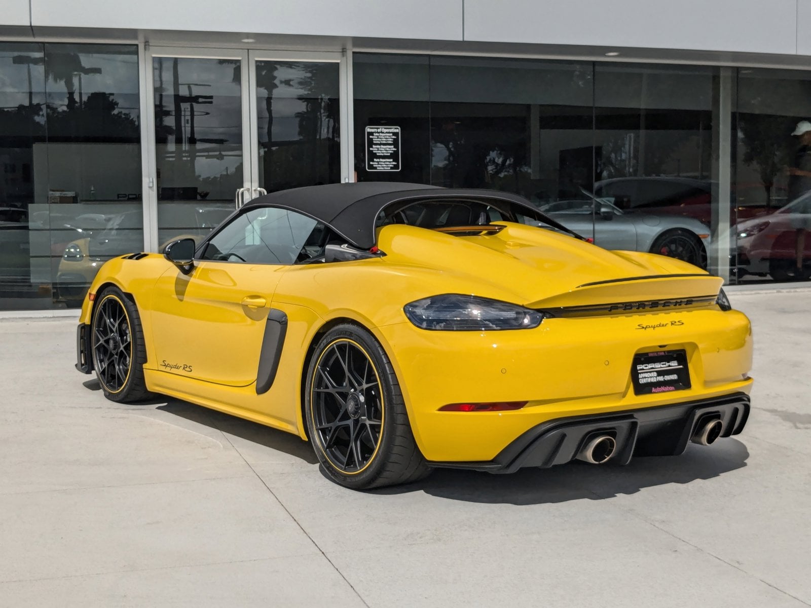 Certified 2024 Porsche 718 Spyder RS with VIN WP0CE2A88RK240252 for sale in Maitland, FL