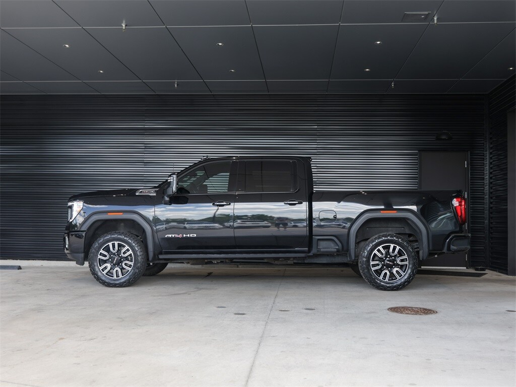 Used 2021 GMC Sierra 2500HD AT4 with VIN 1GT49PE75MF155491 for sale in Austin, TX