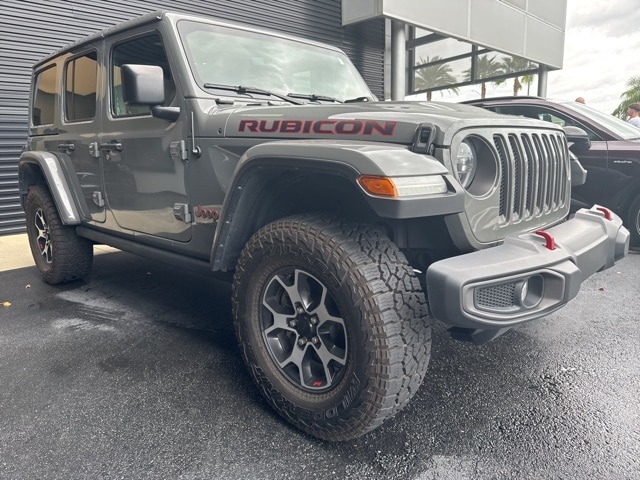 Used 2021 Jeep Wrangler Unlimited Rubicon with VIN 1C4HJXFGXMW627532 for sale in Orlando, FL