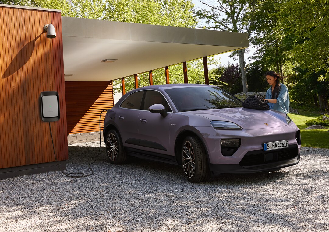 Porsche Macan charging at home