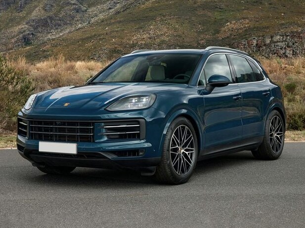Blue Porsche Cayenne