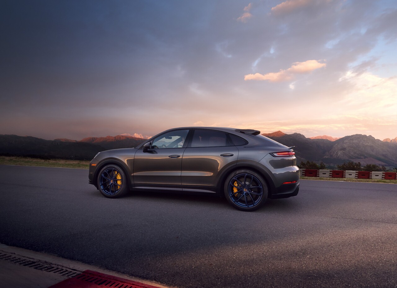 Gray Porsche Cayenne Coupe