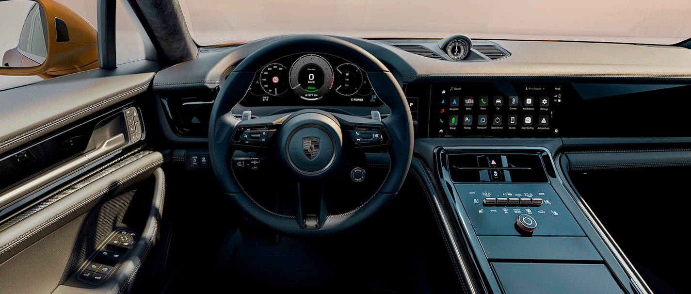 Porsche Panamera E-Hybrid dashboard view