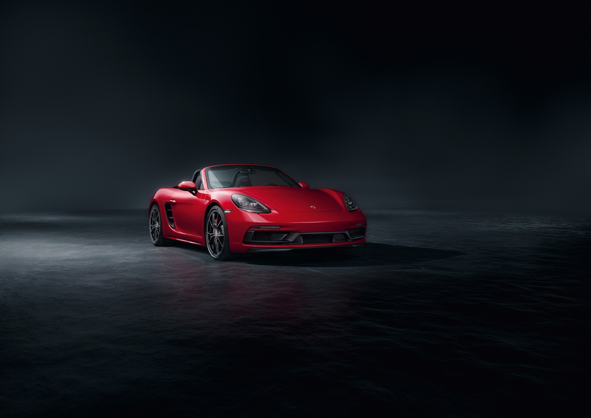 Red Porsche 718 Boxster