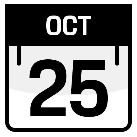 Oct 25th Oct 25th
